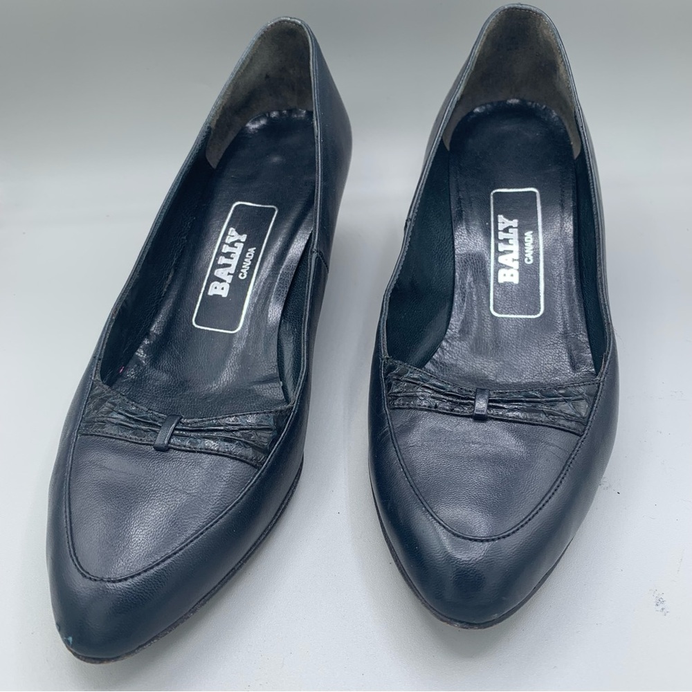 Bally Blue Leather Heels